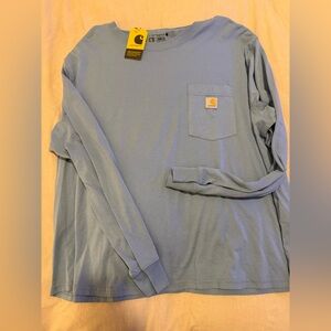Carhartt womens Blue Long Sleeve Tee